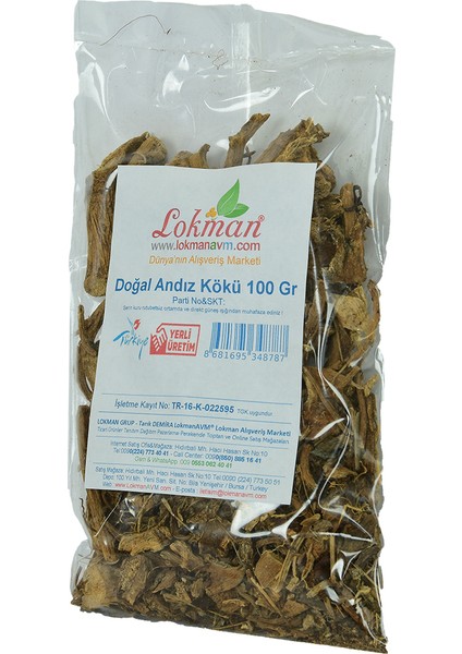 Andız Kökü Doğal 100 gr Paket