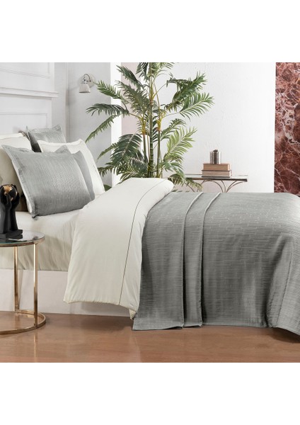 Tasula Bej Çift Kişilik Nevresim Takımı ve Yatak Örtüsü Seti fiyatları