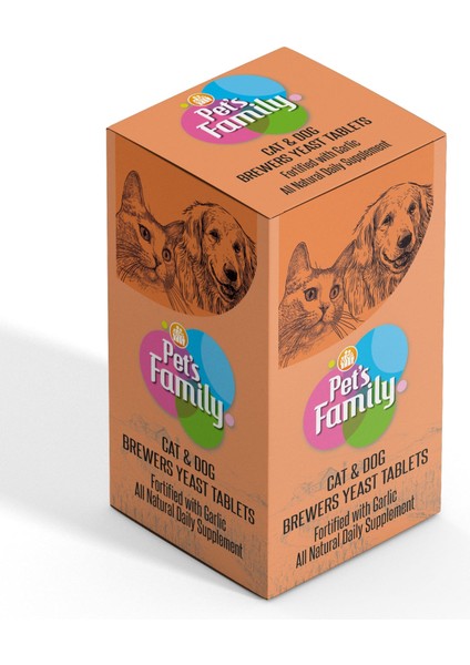 Köpek Tüy Geliştirici Tablet Brewers Pet&#39;s Family 75 Adet