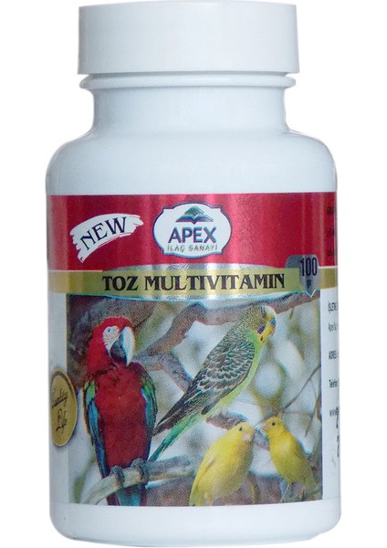 Kuşlar Için Toz Multivitamin - 100GR