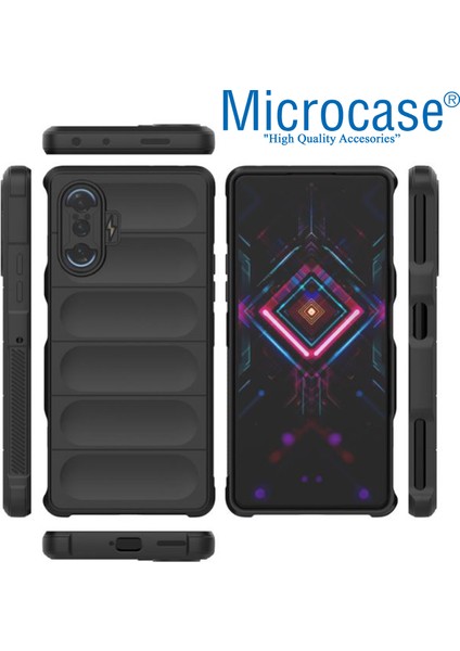 Xiaomi Redmi K40 Gaming Miami Serisi Darbeye Dayanıklı Silikon Kılıf - Açık Gri