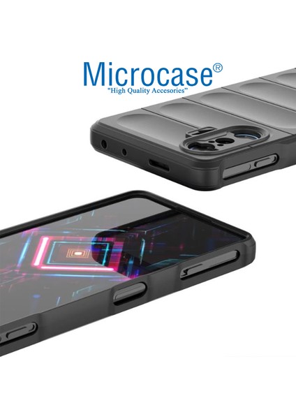 Xiaomi Redmi K40 Gaming Miami Serisi Darbeye Dayanıklı Silikon Kılıf - Açık Gri