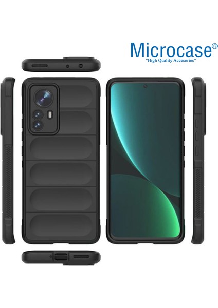 Xiaomi Mi 12 Miami Serisi Darbeye Dayanıklı Silikon Kılıf - Koyu Gri fiyatları