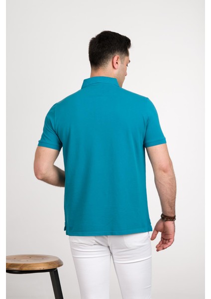 Taş Yıkama Regular Fit Lacost Kumaş Polo Yaka Pamuklu Erkek T-Shirt fırsatları
