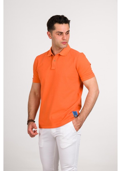 Taş Yıkama Regular Fit Lacost Kumaş Polo Yaka Pamuklu Erkek T-Shirt fiyatları