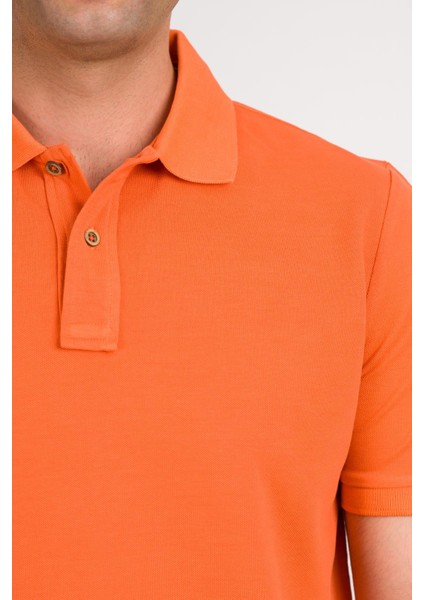 Taş Yıkama Regular Fit Lacost Kumaş Polo Yaka Pamuklu Erkek T-Shirt fırsatları