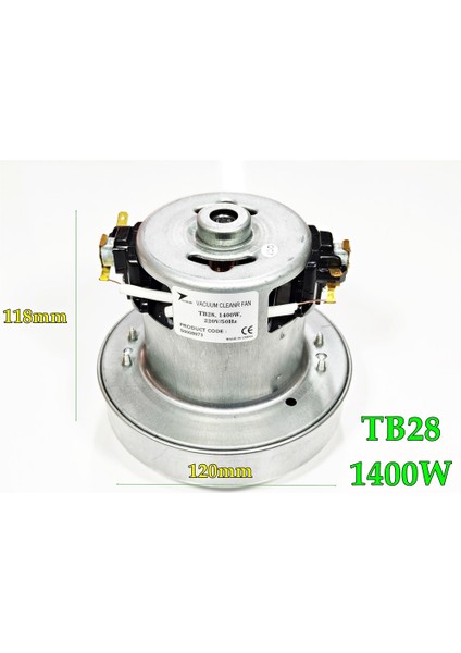 Süpürge Motoru Techsun TB28 220V 1400W modelleri