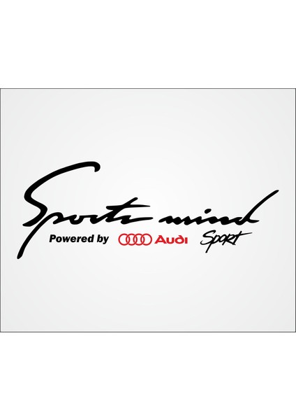 Oto Sticker Sports Mind Audi Sticker