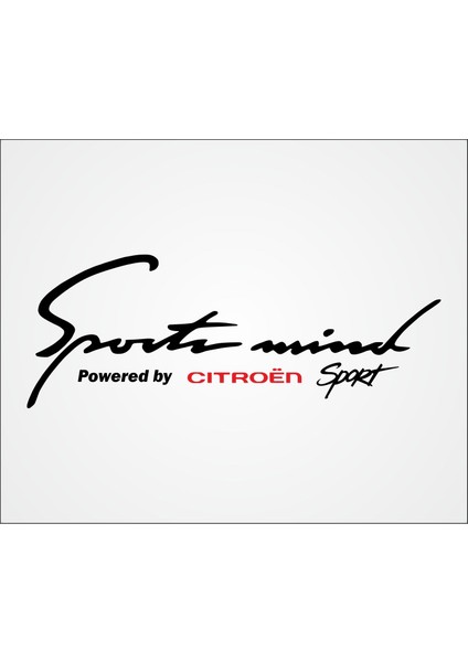 Sports Mind Citroen Sticker