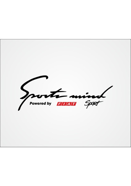 Oto Sticker Sports Mind Fiat Sticker