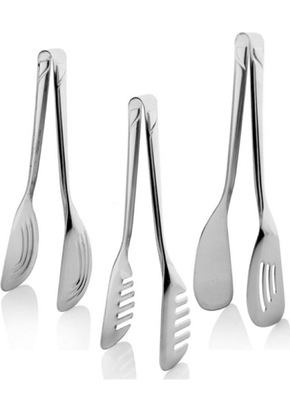 3'lü Lüx Servis Seti Makarna-Pasta-Salata Maşası