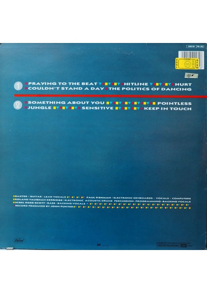 Re-Flex ,the Politics Of Dancing,fransa Baskı 1983 Lp