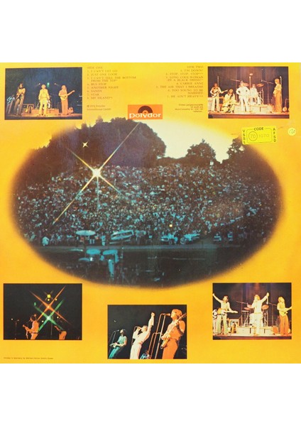 The Hollies Hollies LIVE1976 Lp