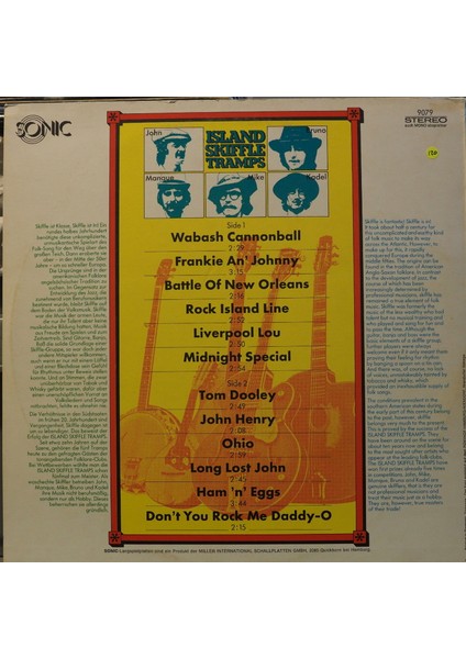 Island Skiffle Tramps 1974 Lp