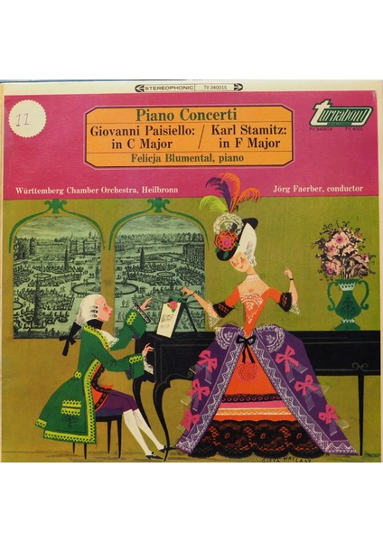 Giovanni Paisiello Karl Stamitz Felicja Blumental Piano Concerti 1965 Lp