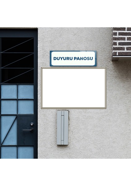 | Cam Yönlendirme Levhası | Duyuru Panosu | 60cm x 20cm