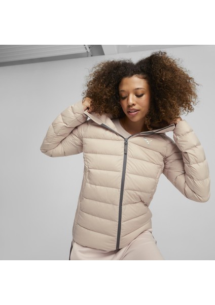PackLite Hooded Down Kadın Pembe Kapüşonlu Mont