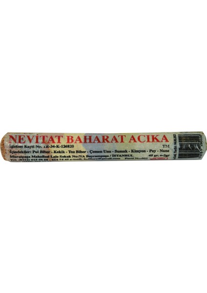 Lokmanavm Acıka Kahvaltılık Fişek Poy Baharat Karışımı 40-45 gr Paket