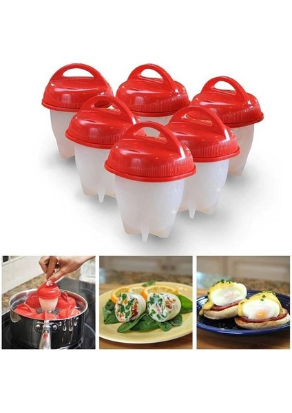 Silikon Yumurta Haşlama Kabı 6'lı Set