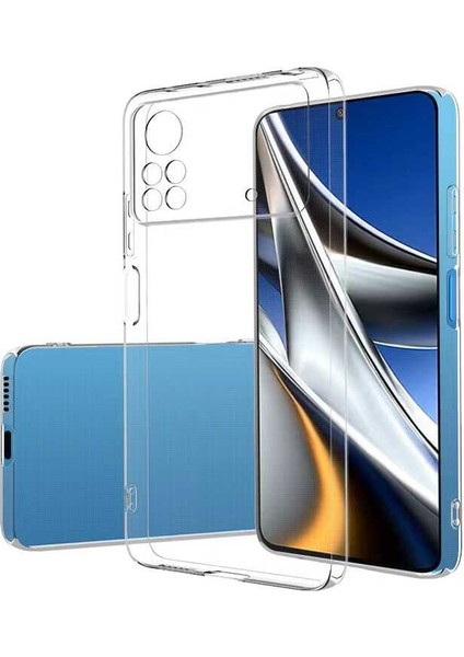 Xiaomi Poco X4 Pro 5g Kılıf Şeffaf Kamera Korumalı Silikon