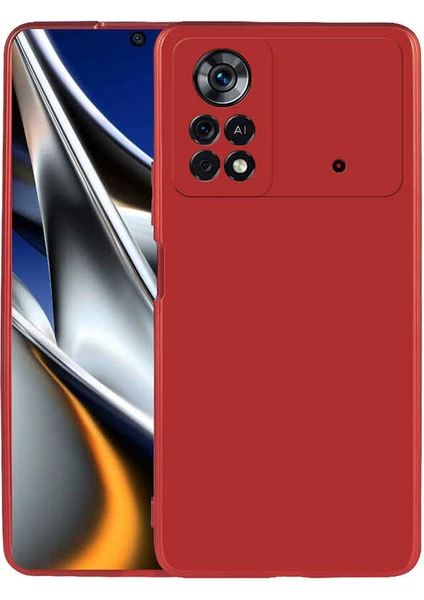 Xiaomi Poco X4 Pro 5g Kılıf Yumuşak Dokulu Kamera Korumalı Silikon