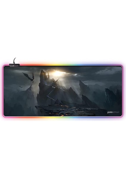 PGM15 Rgb Işıklı Gaming Mouse Pad, Siyah, Standart