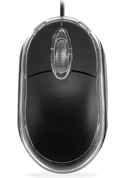 KM-6809 Işıklı Optik Mouse, USB Girişli, Mavi/siyah