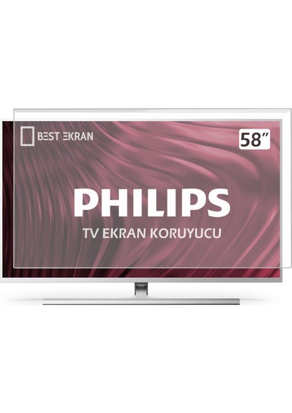 Philips 58PUS8507 Tv Ekran Koruyucu - Philips 58" Inç 146 cm Ekran Koruma paneli