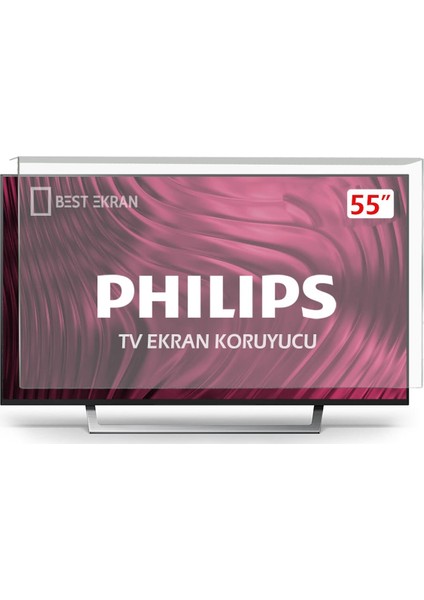 Philips 55PUS9435 Tv Ekran Koruyucu - Philips 55" Inç 139 cm Ekran Koruyucu