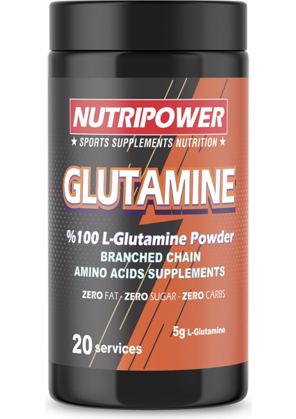 Glutamine Powder 100 gr 20 Servis Aromasız