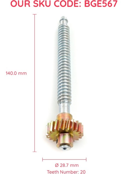 BGE567 Mondeo S-Max Jaguar İçin Koltuk Yükseklik Dişli 14 cm Mil 5609510