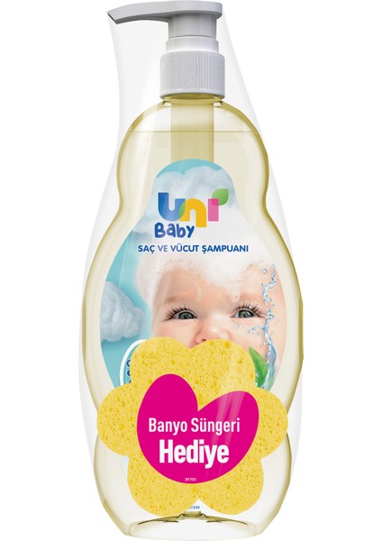 Uni Baby Şampuan 700 ml + Banyo Sünger Hediyeli