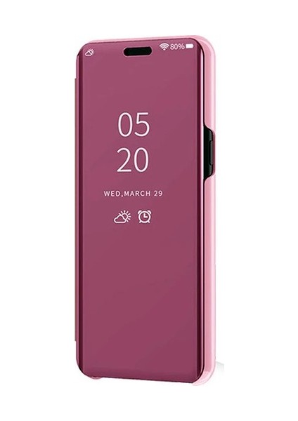 Samsung Galaxy A30 Kapaklı Kılıf Clear View Aynalı Stand Olabilen Lüx Kılıf Renk Seçenekli.