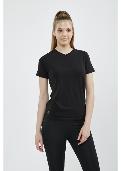 Basic V Yaka Bayan T-Shirt