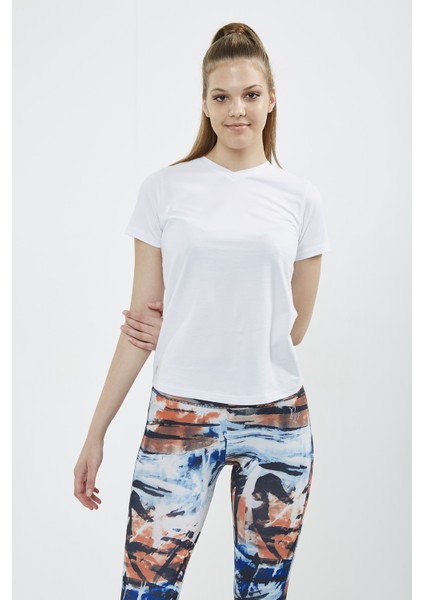 Basic V Yaka Bayan T-Shirt