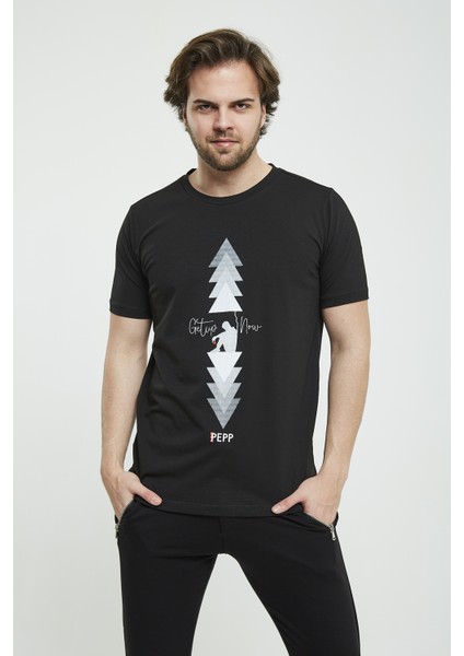 Erkek T-Shirt,&ouml;zel Tasarim Basılı