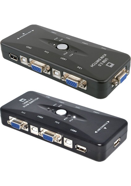 4 Port USB Kvm Switch 4 Pc Kasa Tek Kontrol