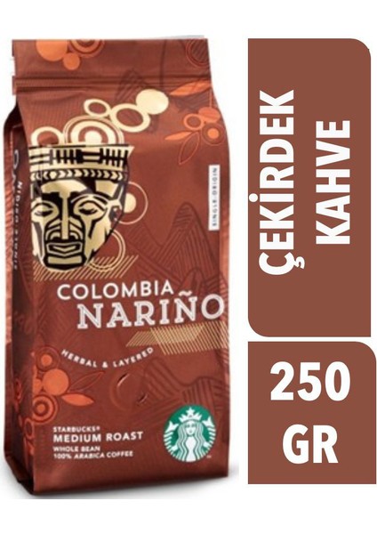 Colombia Narnio %100 Arabica Çekirdek Kahve 250 gr