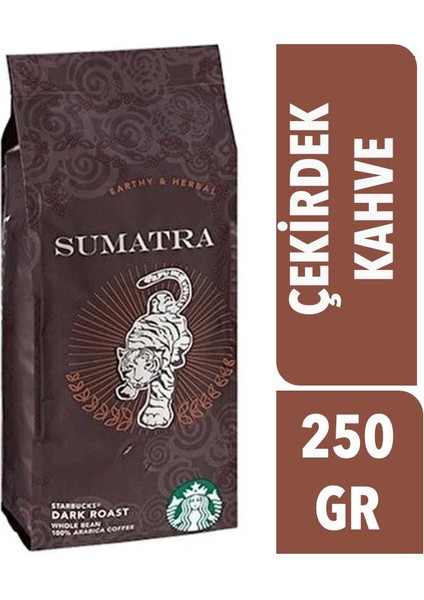 Sumatra %100 Arabica Çekirdek Kahve 250 gr