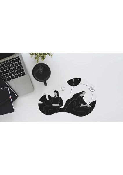 - Jel Mouse Pad, Ev Ofis Ve Oyun Için Kaydırmaz Şeffaf Mouse Pad