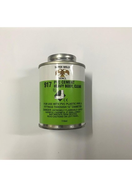 Weld 917 Pvc Boru Yapıştırıcı 125GR Teneke Kutu