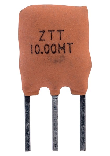 10MHZ Ztt 3-Pin Seramik Rezonatör - 5 Adet
