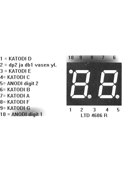 10MM 2'li Ortak Anot Display - LTD4606R-NB