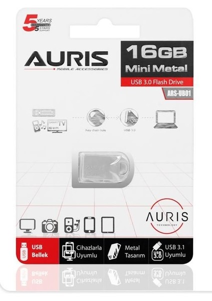 3.0 16GB Metal Mini USB Flash Bellek