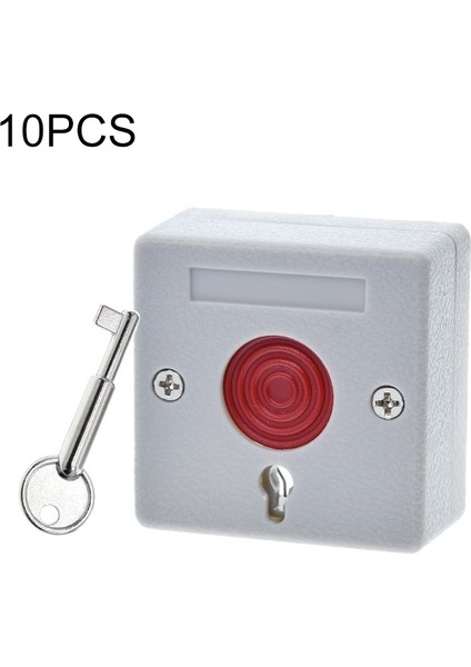 10 Adet Nc Sinyal Güvenlik Alarm Aksesuarı - Beyaz (Yurt Dışından)