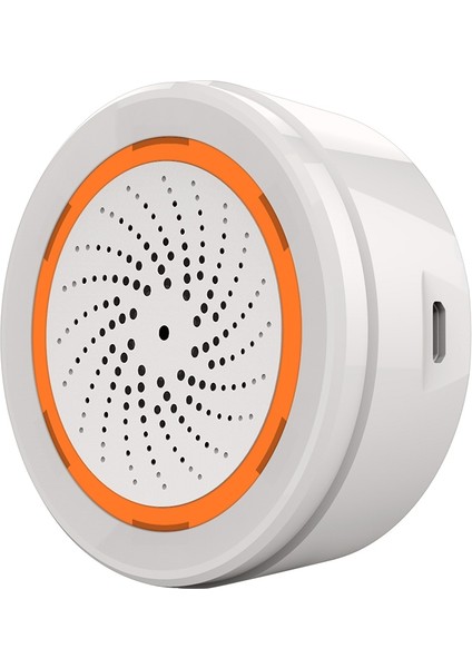 NAS-AB02B Zigbee USB Siren Alarm Sensörü - Beyaz (Yurt Dışından)