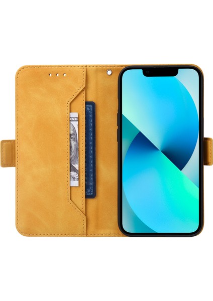 Geometrik Çizgi Pu Kasa Foriphone 13 Pro Sarı fiyatları