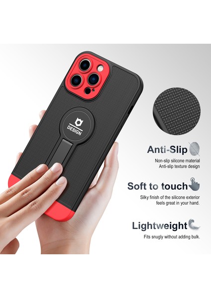 Apple iPhone 13 Pro Black+Red Için Tpu+Pc Kılıfı modelleri