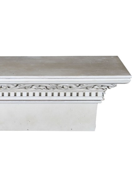Gan Decor Oymalı Eskitme Beyaz Duvar Rafı 81*18*23* fiyatları