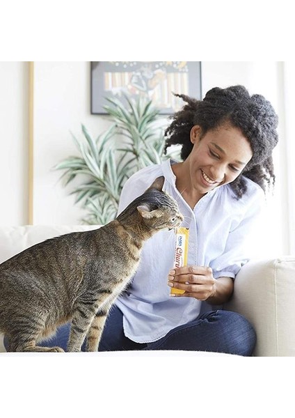 Churu Rolls Sticks Deniz Taraklı, Tavuk Sargılı ve Ton Balıklı Kedi Ödülü 10GR 4lü